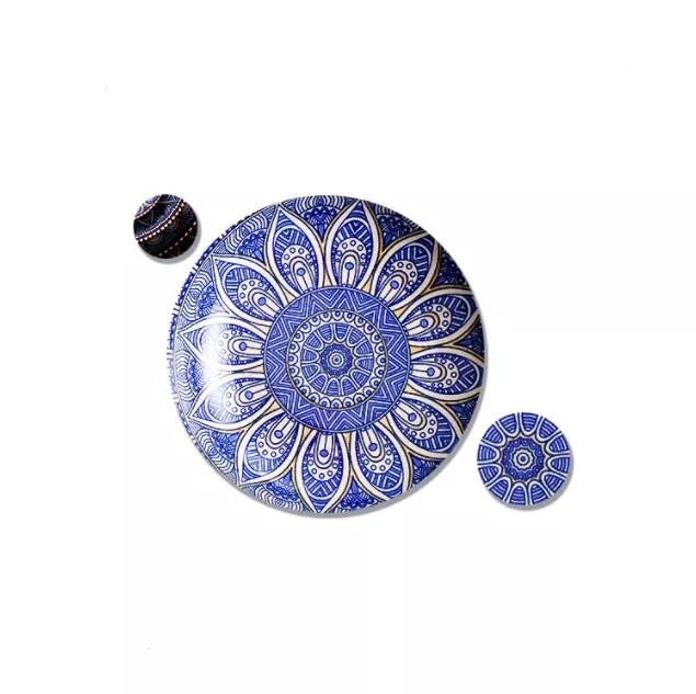 צלחות קרמיקה בעיטור מרוקאי עיצובי