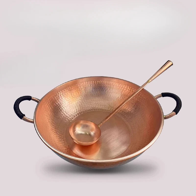 סיר נחושת בעבודת יד במבחר גדלים