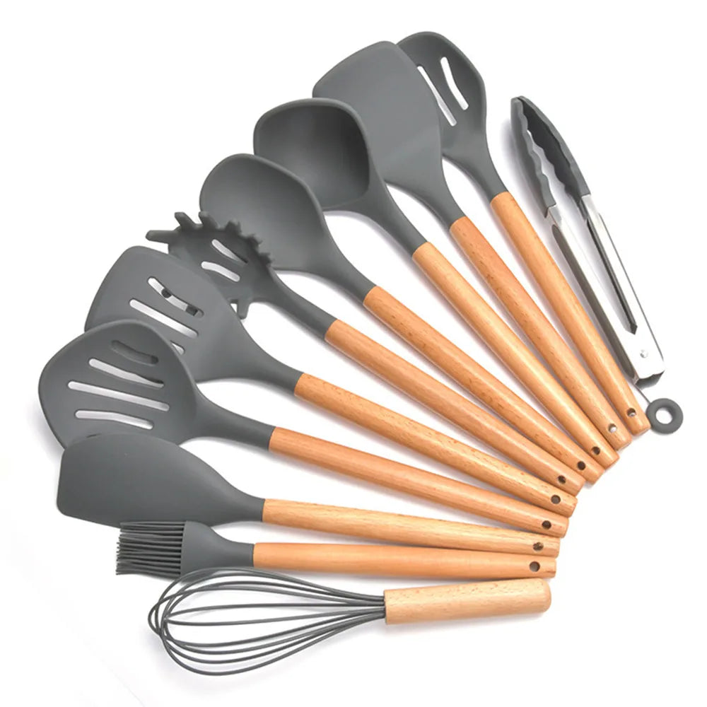 סט כלי סיליקון לעבודה במטבח