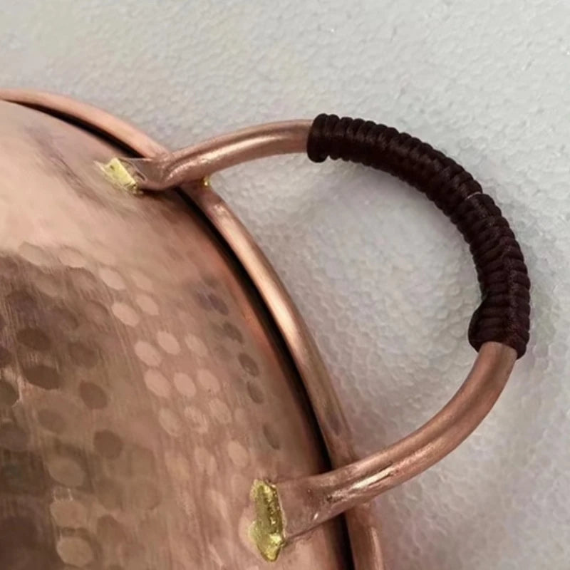 סיר נחושת בעבודת יד במבחר גדלים