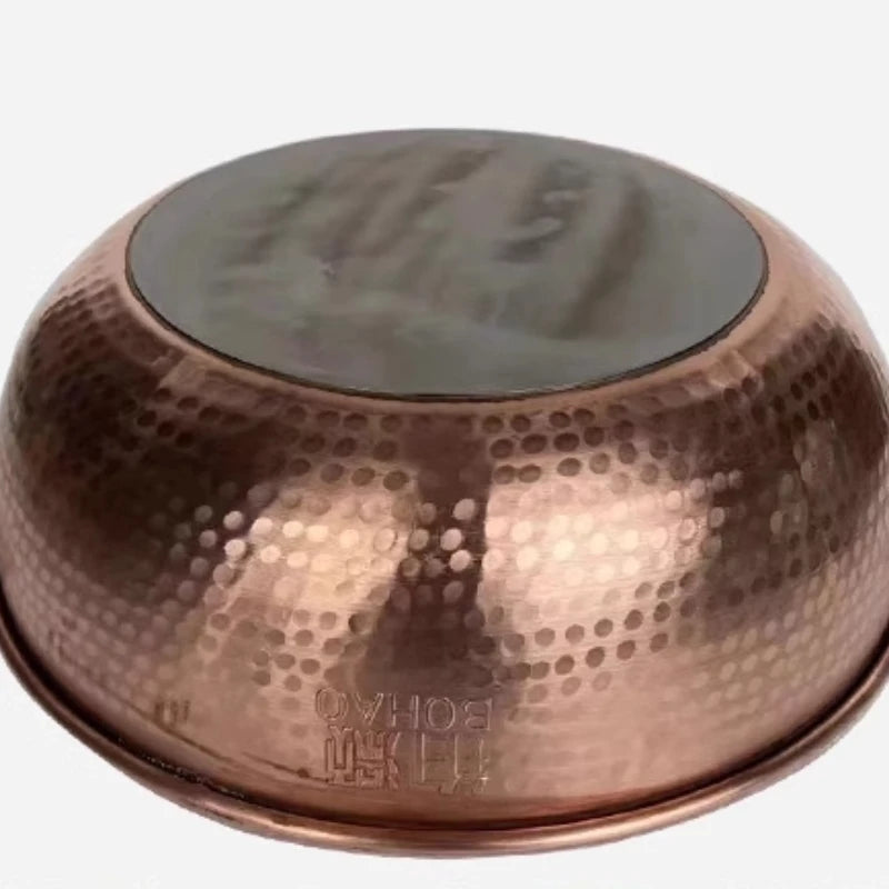 סיר נחושת בעבודת יד במבחר גדלים