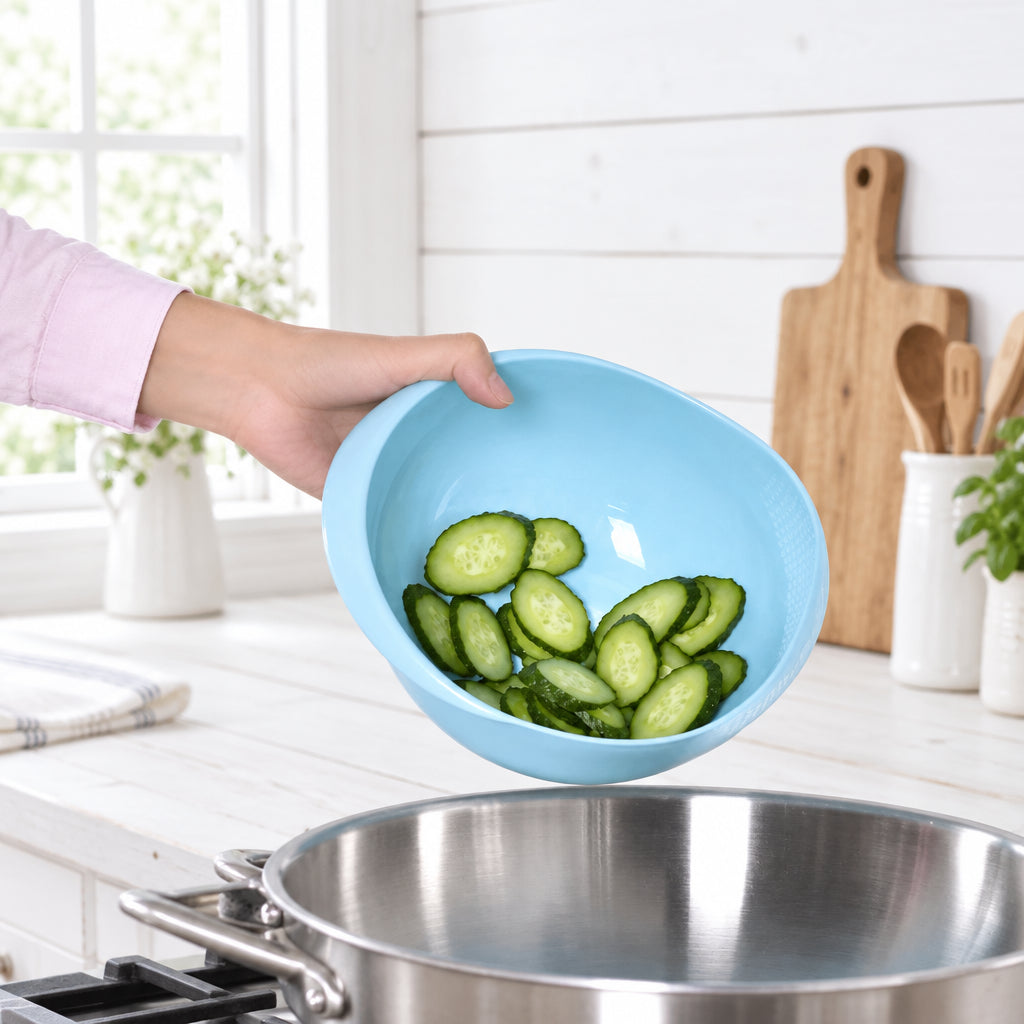 מסננת למטבח לשטיפת ירקות וקטניות